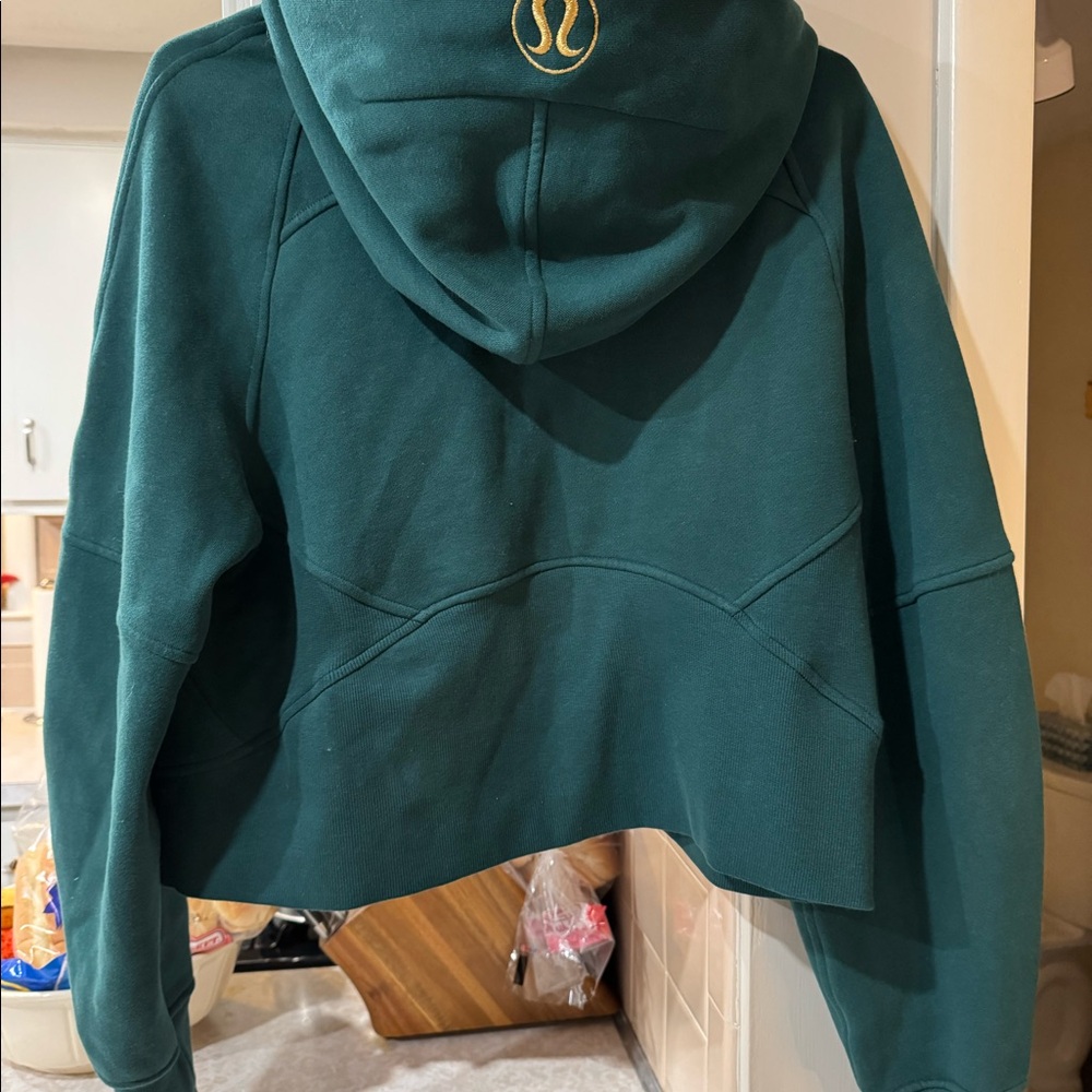 Green Lululemon Scuba Oversized Half-Zip